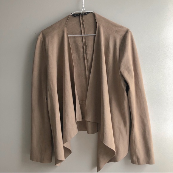 ZARA Faux Suede Blazer - Picture 3 of 3